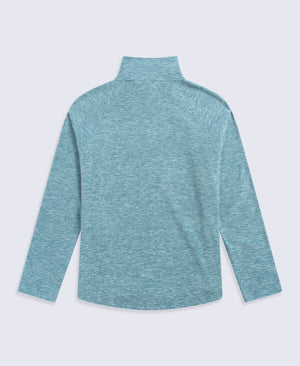 Riga Womens Melange Fleece - Dark Blue