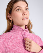 Riga Womens Melange Fleece - Dark Burgundy
