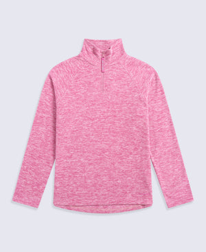 Riga Womens Melange Fleece - Dark Burgundy