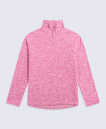 Riga Womens Melange Fleece - Dark Burgundy