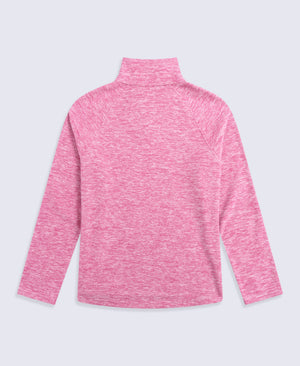 Riga Womens Melange Fleece - Dark Burgundy