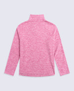 Riga Womens Melange Fleece - Dark Burgundy
