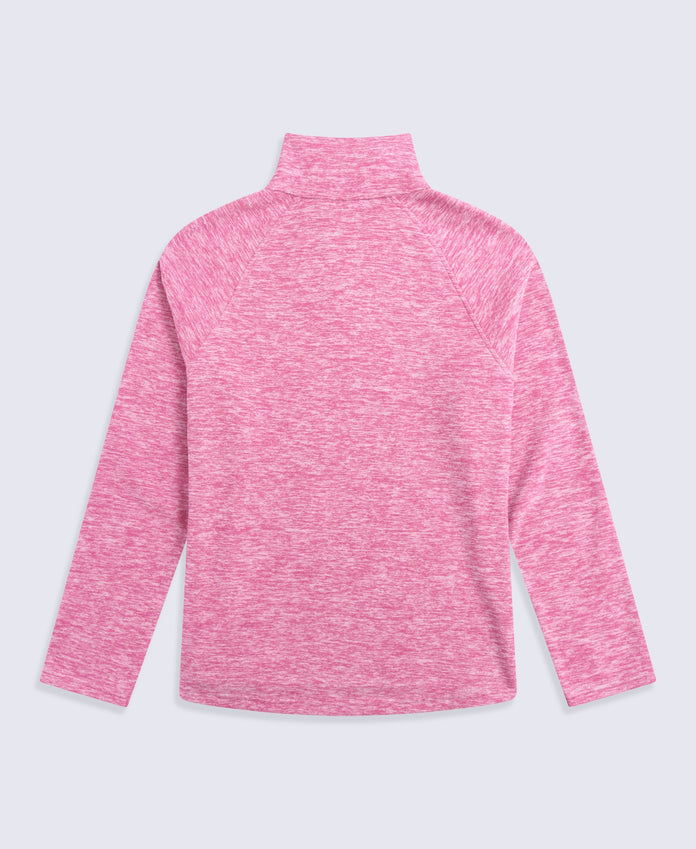 Riga Womens Melange Fleece - Dark Burgundy