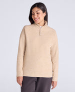 Riga Womens Melange Fleece - Light Beige