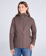 Swerve Womens Lightweight Waterproof Jacket - Brown