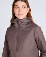 Swerve Womens Lightweight Waterproof Jacket - Brown