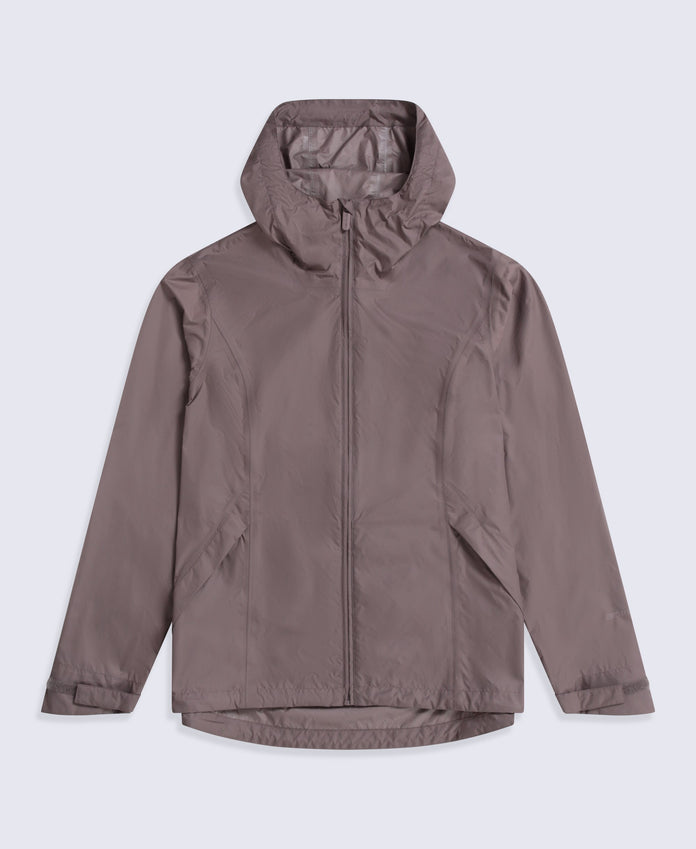 Swerve Womens Lightweight Waterproof Jacket - Brown