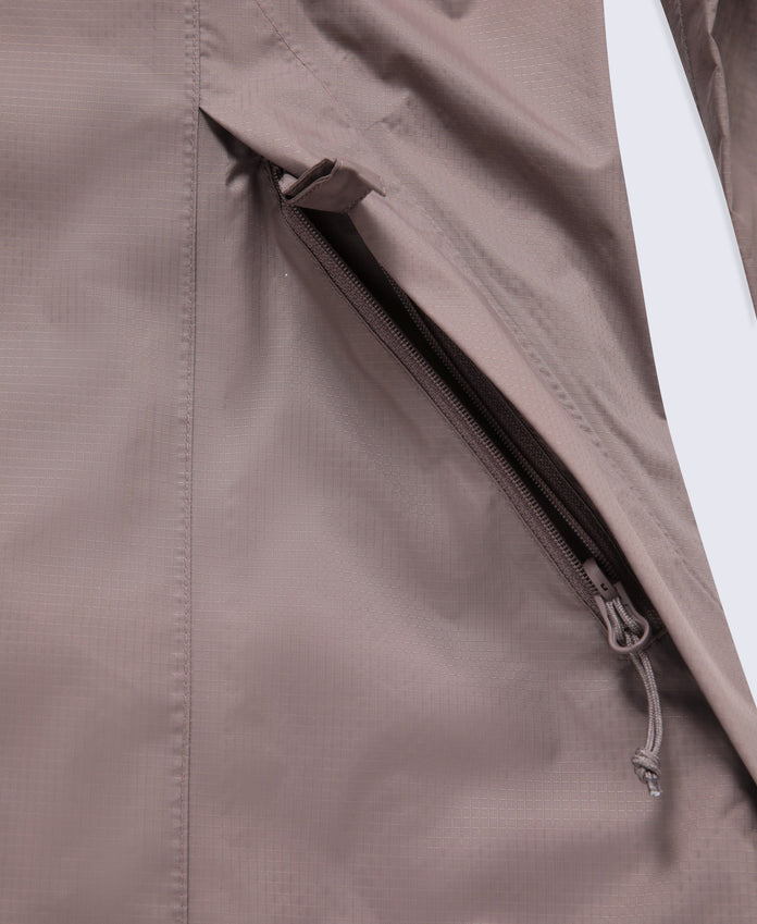 Swerve Womens Lightweight Waterproof Jacket - Brown