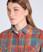 Seth Womens Fleece Bonded Shacket - Burnt Orange