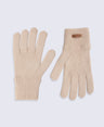 Rowan Mens Knitted Gloves - Light Beige