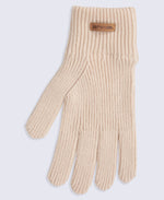 Rowan Mens Knitted Gloves - Light Beige
