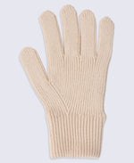 Rowan Mens Knitted Gloves - Light Beige