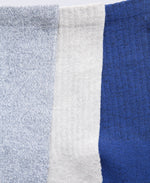 Rory Mens Outdoor Mid-Calf Socks 3 Pack - Blue