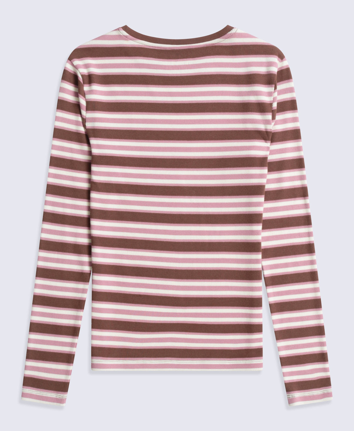 Evo Stripe Rib Womens Crew Long Sleeve Top - Mixed