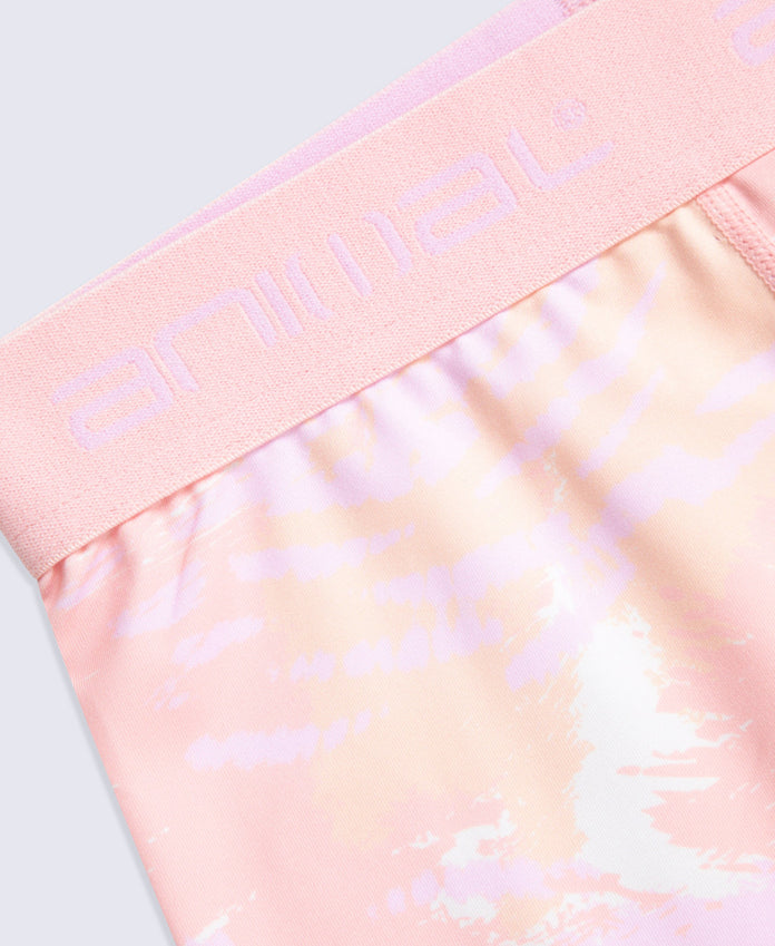 Piste Kids Printed Techtherm Baselayer Pant - Pink