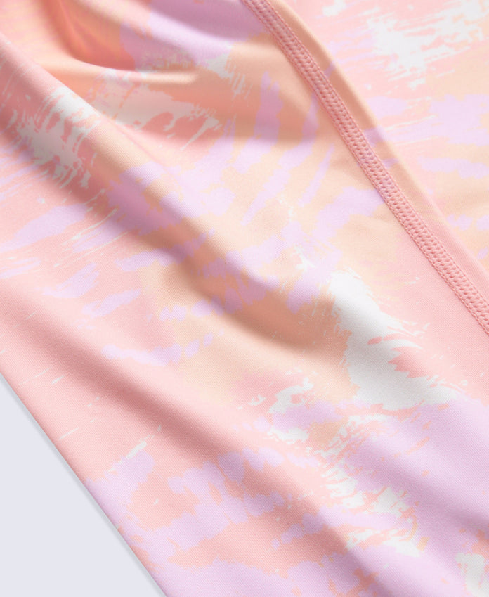 Piste Kids Printed Techtherm Baselayer Pant - Pink