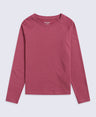 Blaze Kids TechTherm Long Sleeve Top - Burgundy