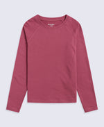 Blaze Kids TechTherm Long Sleeve Top - Burgundy
