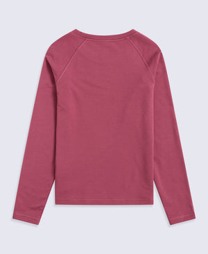 Blaze Kids TechTherm Long Sleeve Top - Burgundy