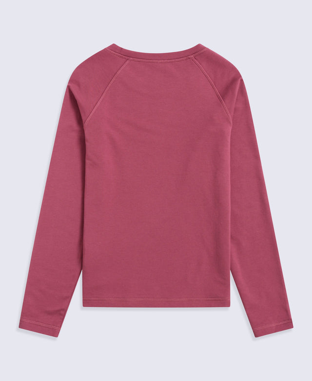Blaze Kids TechTherm Long Sleeve Top - Burgundy