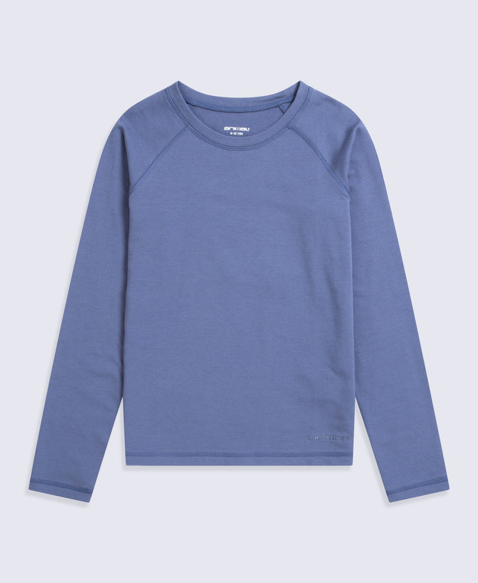 Blaze Kids TechTherm Long Sleeve Top - Dark Blue
