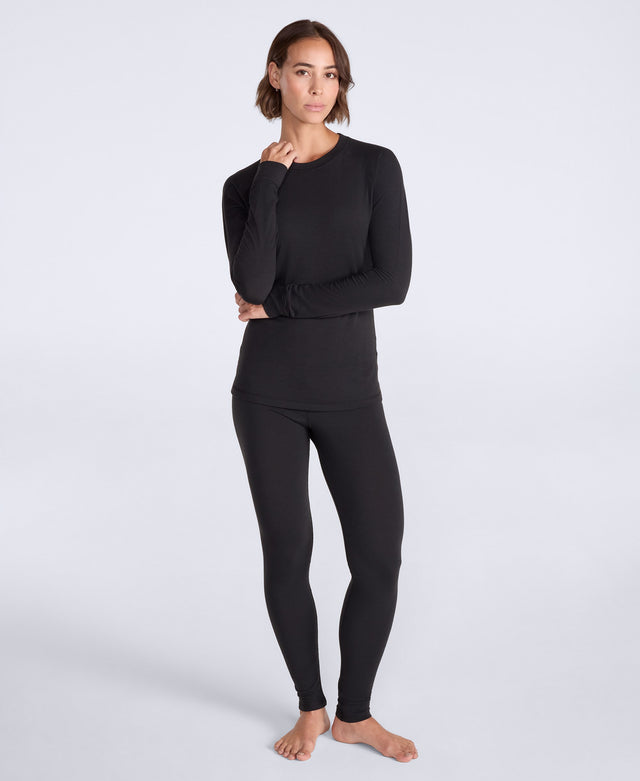 Rapid Womens TechTherm Base Layer Long Sleeve Top - Black