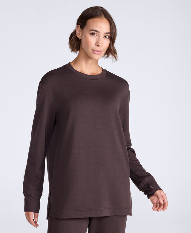 Womens Super Soft Jess Sweater - Dark Brown