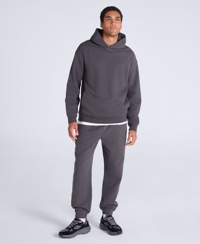 Weekender Mens Heavyweight Overhead Hoodie - Charcoal