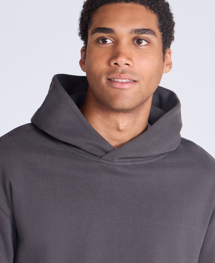 Weekender Mens Heavyweight Overhead Hoodie - Charcoal