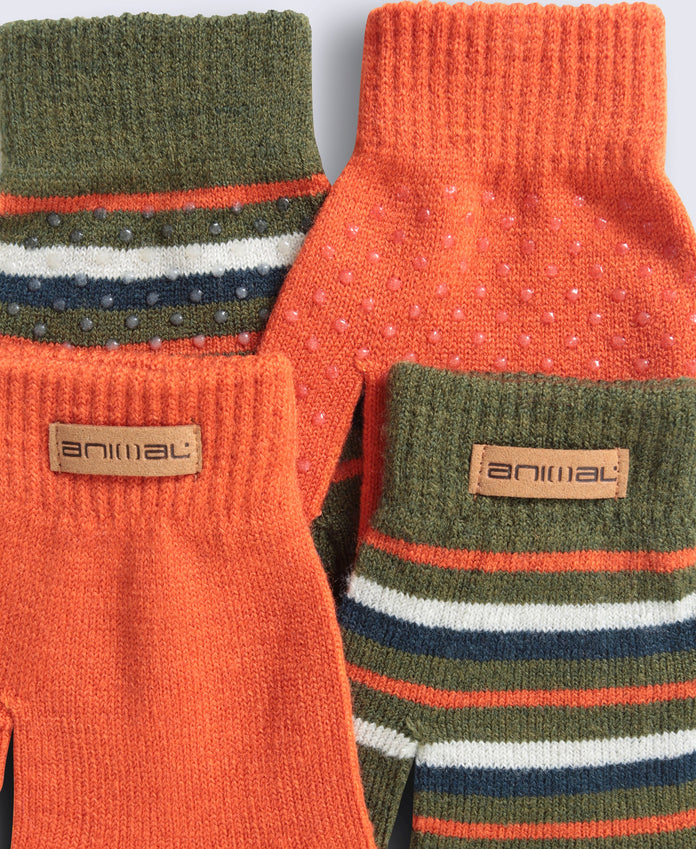 Magic Grippi Kids Gloves - Khaki