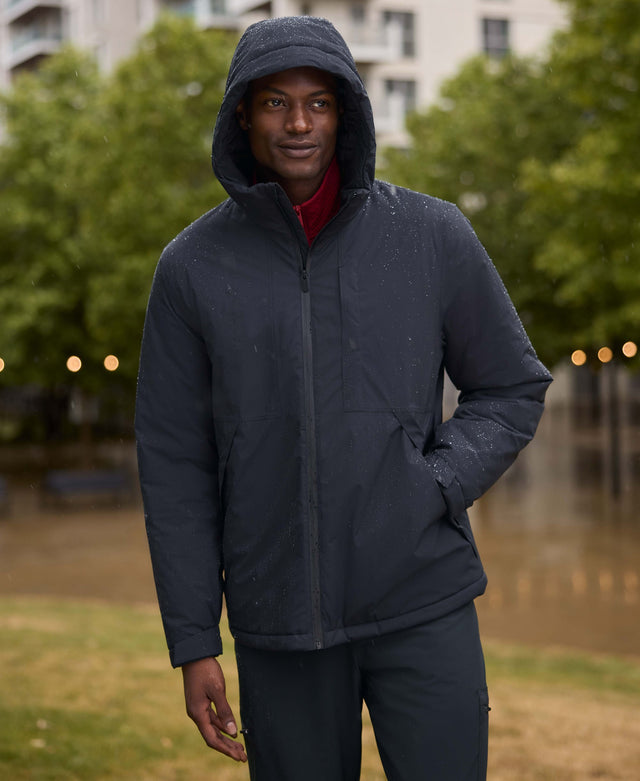 Heard Mens Waterproof Padded Jacket - Black