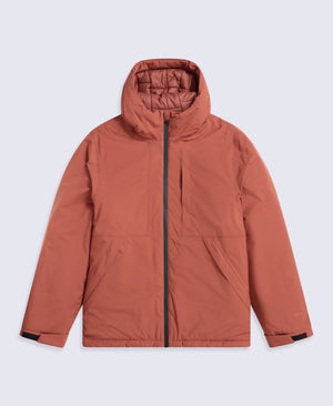 Heard Mens Waterproof Padded Jacket - Rust
