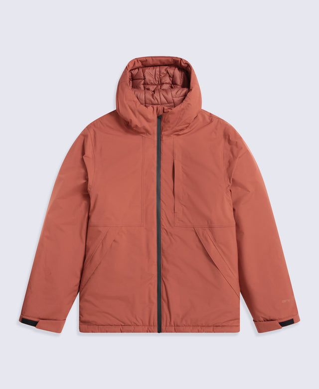 Heard Mens Waterproof Padded Jacket - Rust