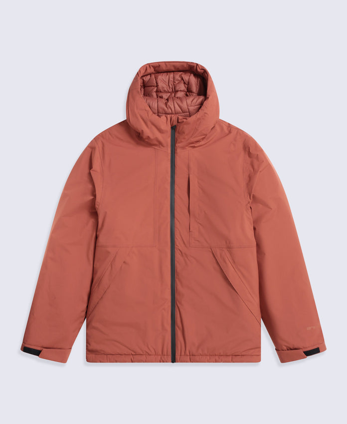 Heard Mens Waterproof Padded Jacket - Rust
