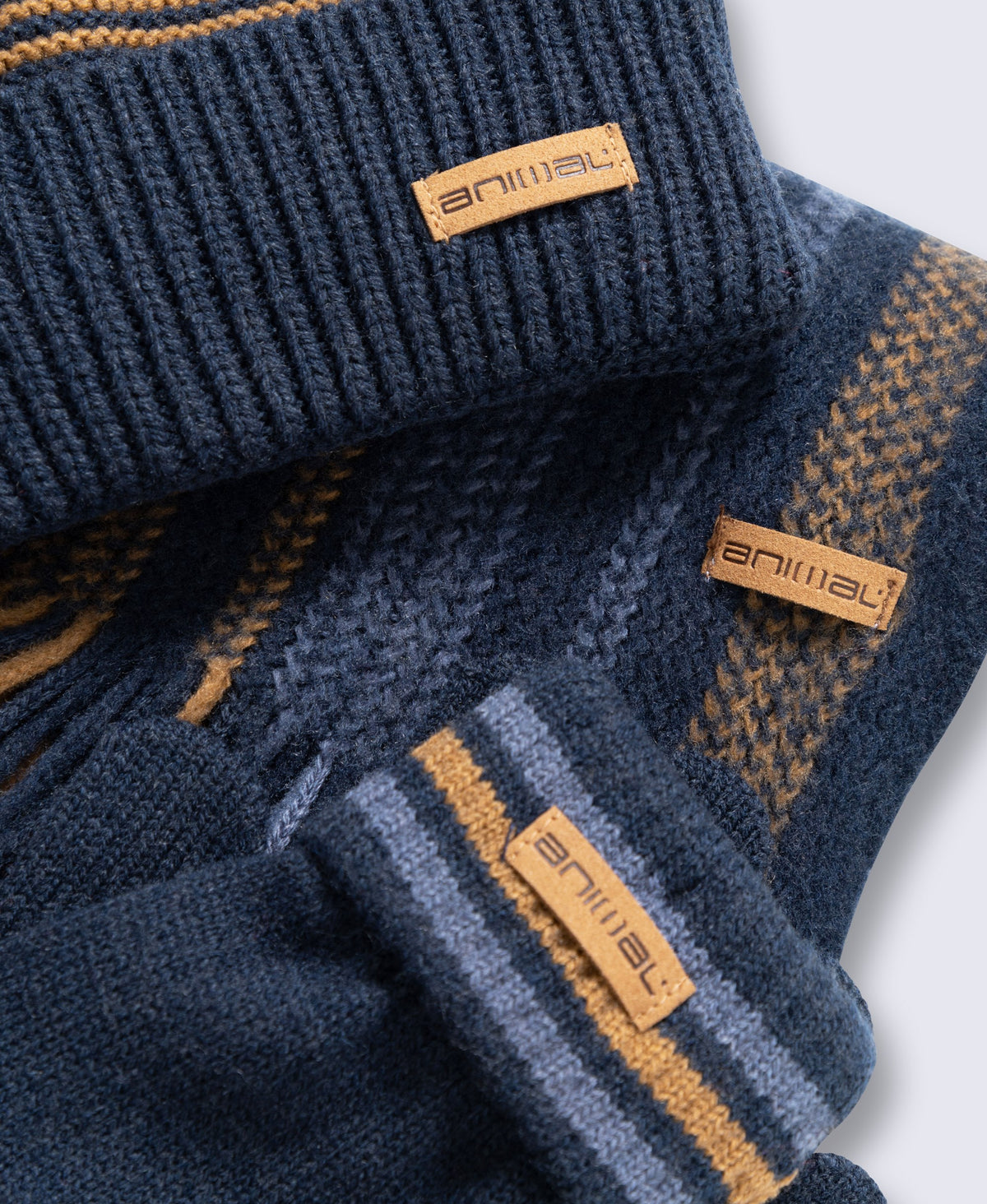 Avery Mens Knitted Hat Glove and Scarf Set - Mixed