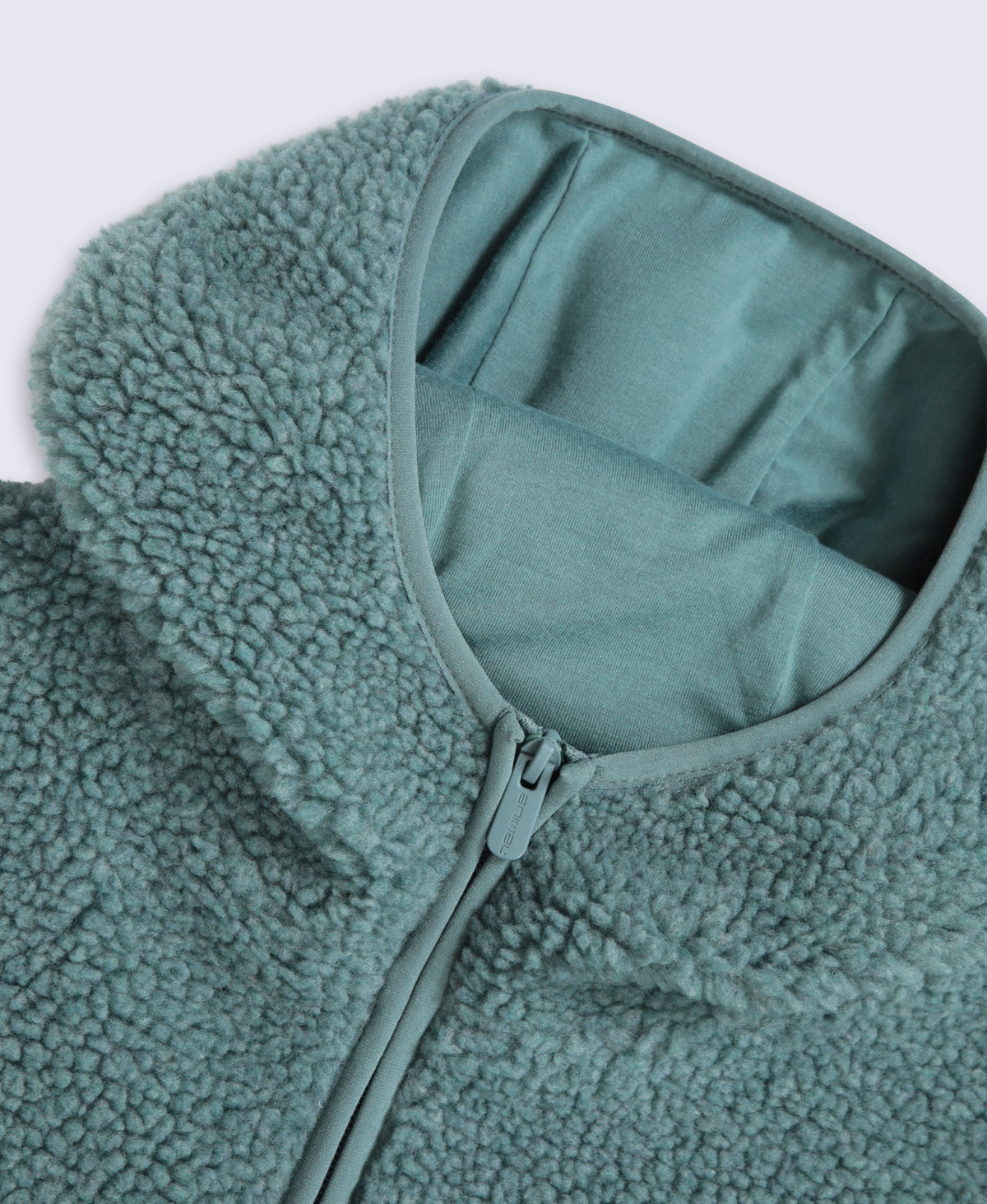 Cley Womens Hooded Borg Jacket - Dark Green