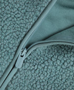 Cley Womens Hooded Borg Jacket - Dark Green