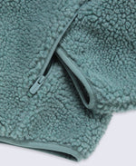 Cley Womens Hooded Borg Jacket - Dark Green