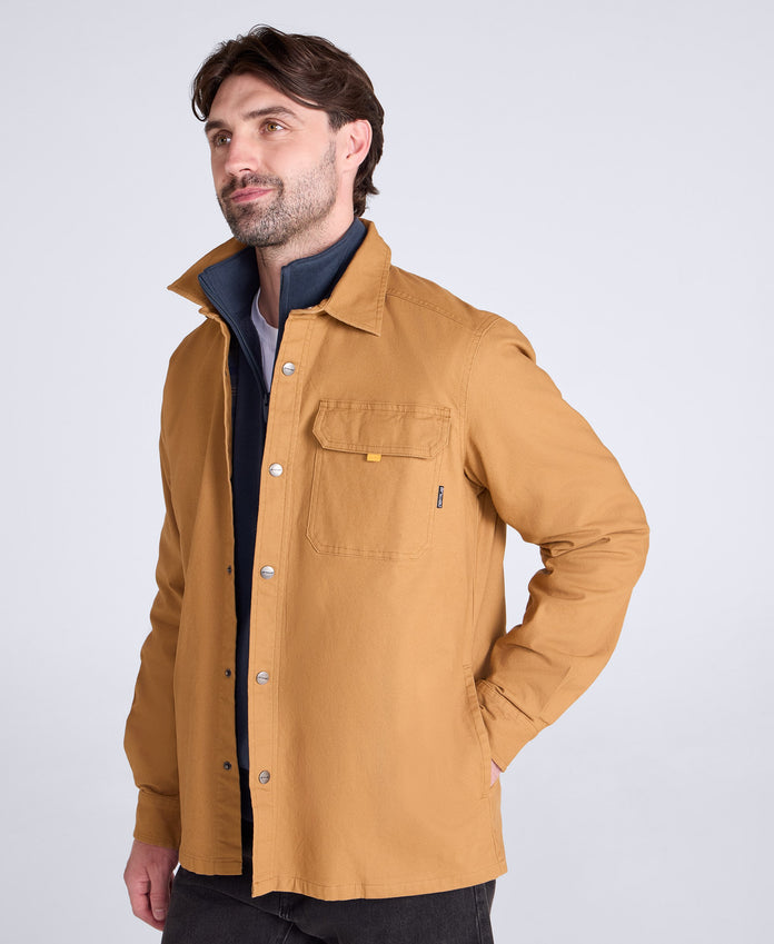Fencemender Rebar Mens Lined Shirt - Tan