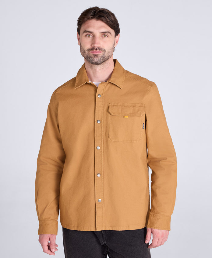 Fencemender Rebar Mens Lined Shirt - Tan