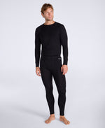 Merino Mens TechTherm Base Layer Pants - Black