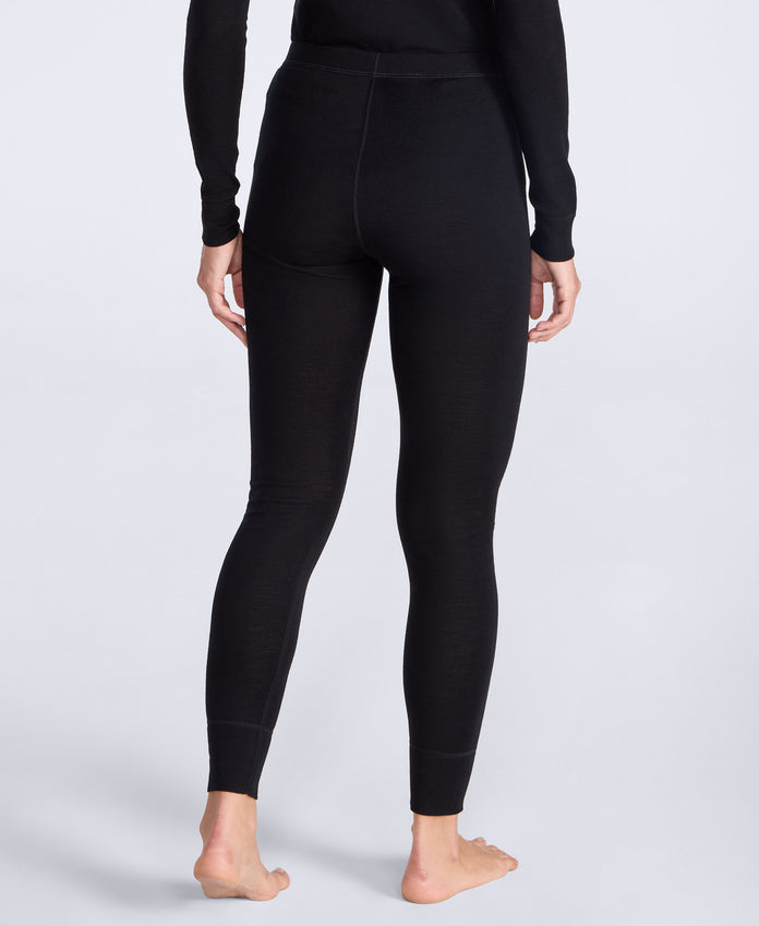 Merino Womens TechTherm Base Layer Pants - Black