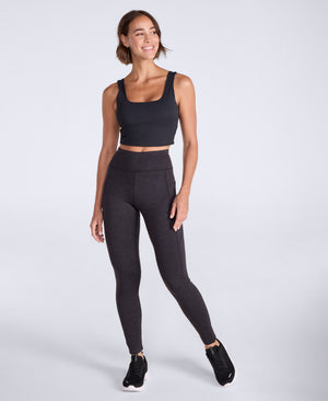 Contin Womens Thermal Trekking Leggings - Charcoal
