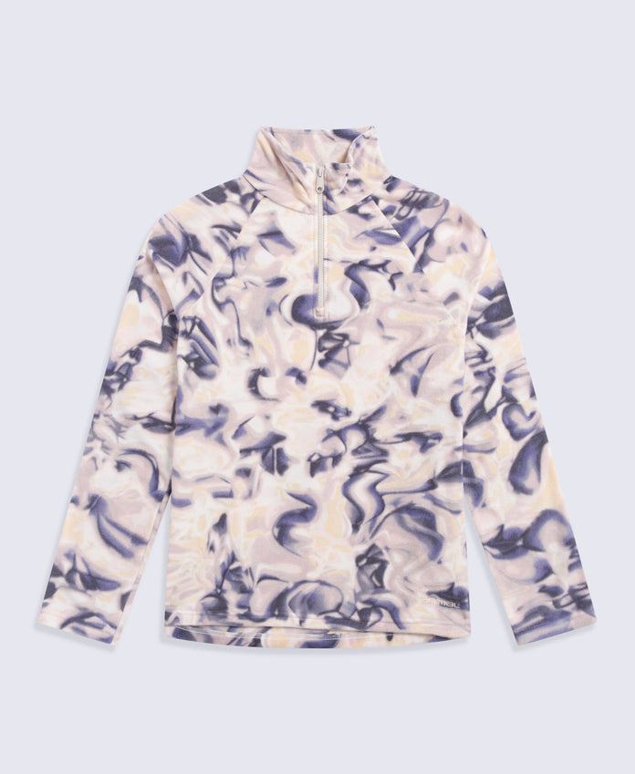 Printed Prague Womens Fleece - Dark Blue