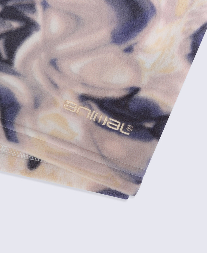 Printed Prague Womens Fleece - Dark Blue