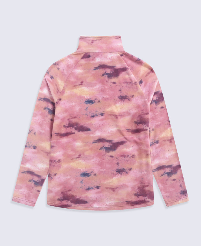 Printed Prague Womens Fleece - Pale Pink
