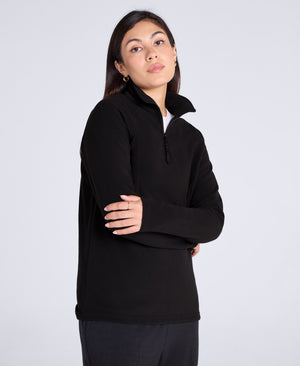 Prague Womens Half-Zip Fleece - Black