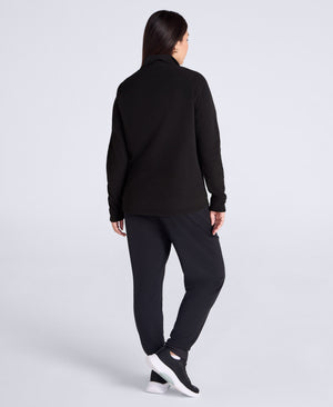 Prague Womens Half-Zip Fleece - Black