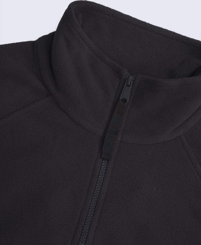 Prague Womens Half-Zip Fleece - Black