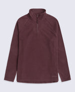Prague Womens Half-Zip Fleece - Brown